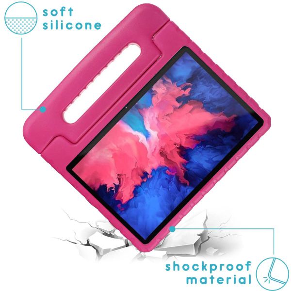 iMoshion Coque kidsproof avec poignée Lenovo Tab P11 Pro - Rose