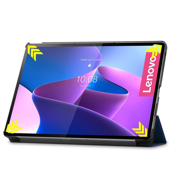 imoshion Coque tablette Trifold Lenovo Tab P12 Pro - Bleu foncé