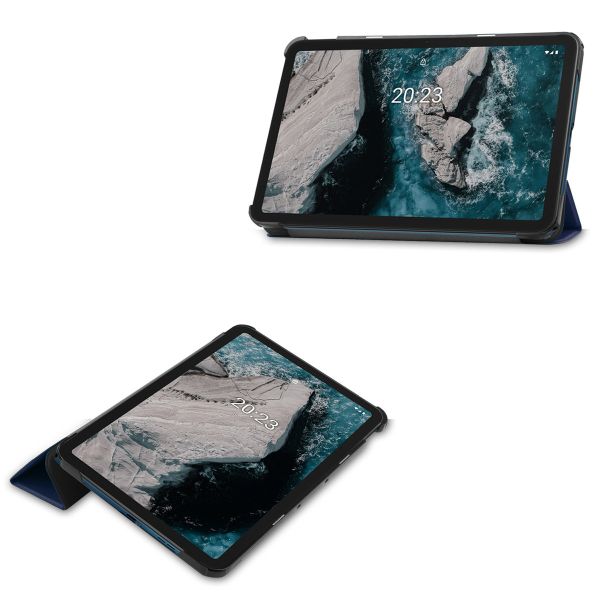 imoshion Coque tablette Design Trifold Nokia T20 - Bleu foncé