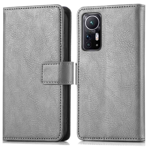 iMoshion Étui de téléphone portefeuille Luxe Xiaomi 12 / 12X - Gris