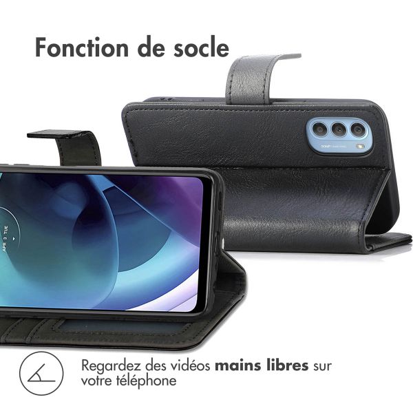 iMoshion Étui de téléphone portefeuille Luxe Motorola Moto G51 - Noir