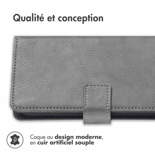 iMoshion Étui de téléphone portefeuille Luxe TCL 20 5G / TCL 20S / TCL 20L (Plus) - Gris