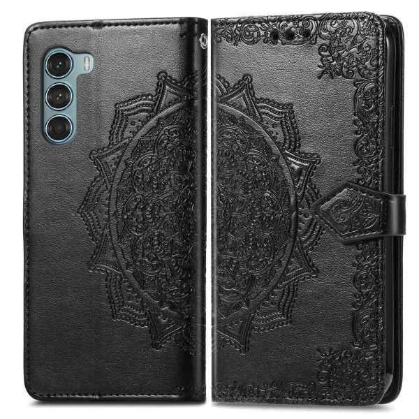 imoshion Etui de téléphone portefeuille Mandala Motorola Moto G200 - Noir