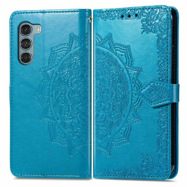 imoshion Etui de téléphone portefeuille Mandala Motorola Moto G200 - Turquoise