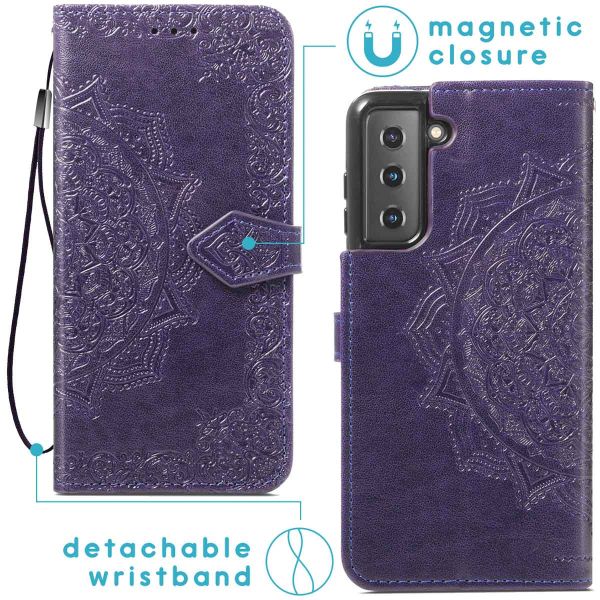 iMoshion Etui de téléphone portefeuille Mandala Samsung Galaxy S22 - Violet