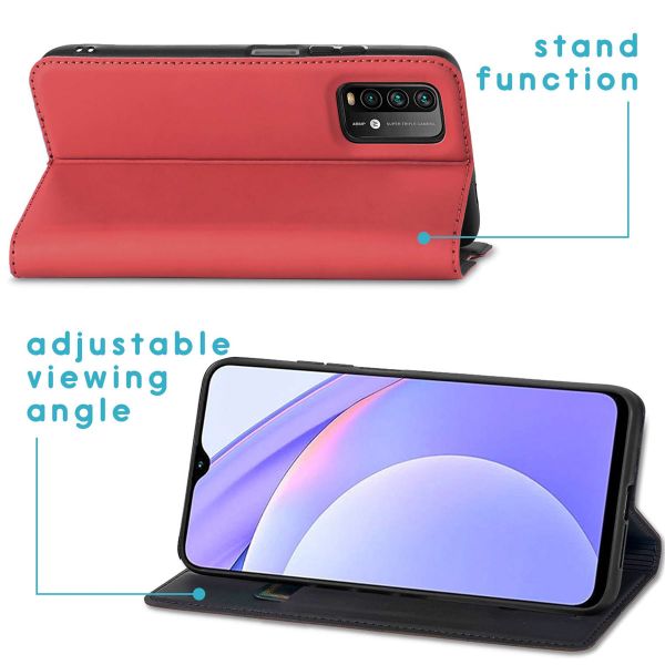 imoshion Étui de téléphone Slim Folio Xiaomi Redmi 9T - Rouge