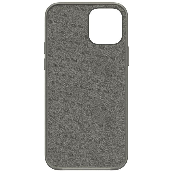 Valenta Coque en cuir Luxe iPhone 13 - Gris