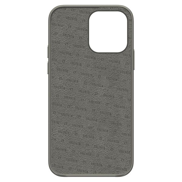 Valenta Coque en cuir Luxe iPhone 13 Pro Max - Gris