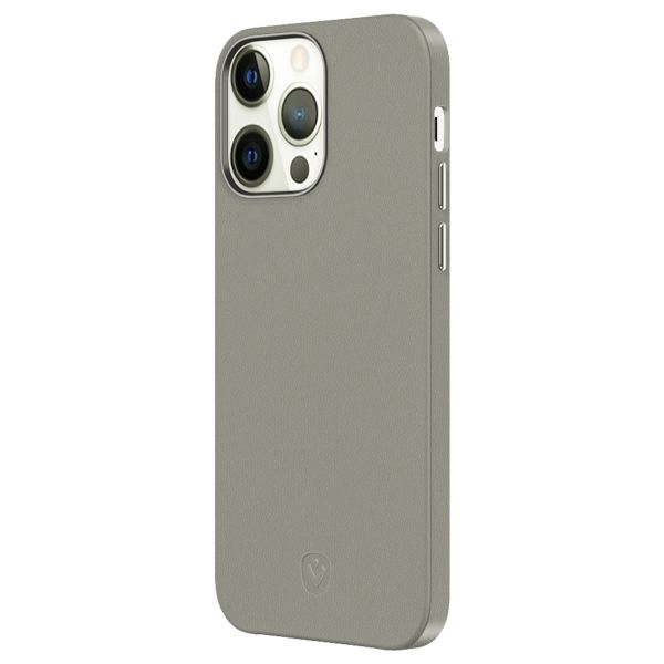 Valenta Coque en cuir Luxe iPhone 13 Pro Max - Gris