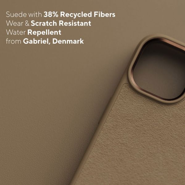 Njorð Collections Coque daim Comfort+ iPhone 14 Pro Max - Camel