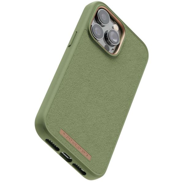 Njorð Collections Coque daim Comfort+ iPhone 14 Pro Max - Olive