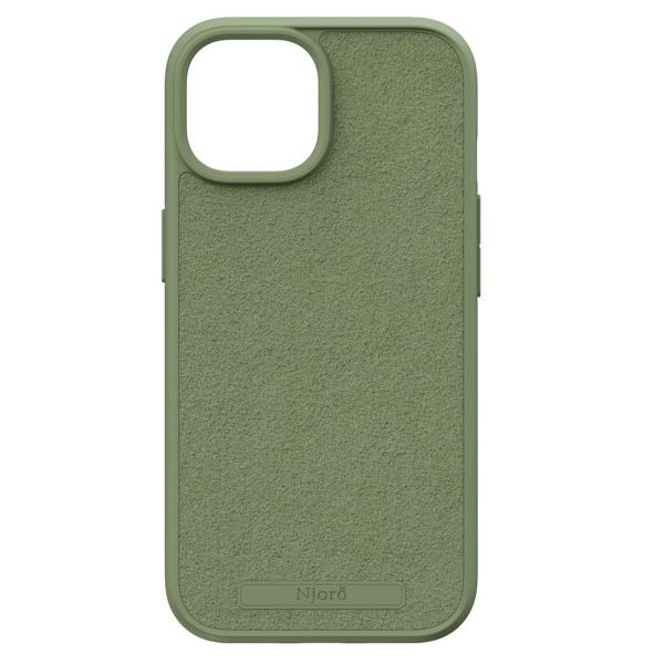 Njorð Collections Coque daim Comfort+ MagSafe iPhone 15 - Olive