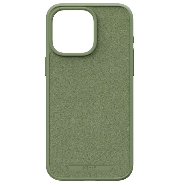 Njorð Collections Coque daim Comfort+ MagSafe iPhone 15 Pro Max - Olive