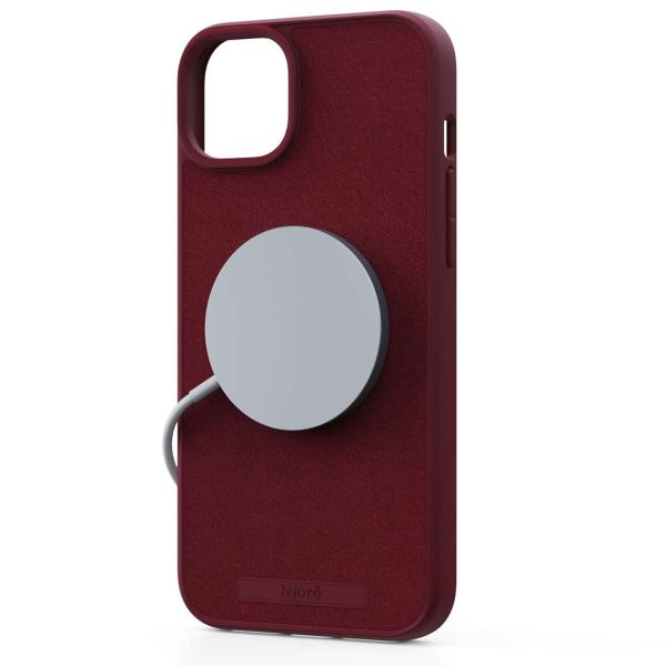 Njorð Collections Coque daim Comfort+ MagSafe iPhone 15 Plus - Red