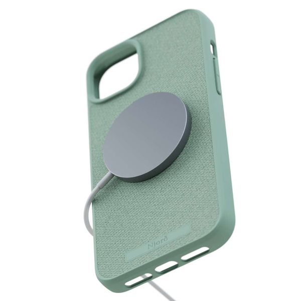 Njorð Collections Coque en tissu MagSafe iPhone 15 Plus - Turquoise