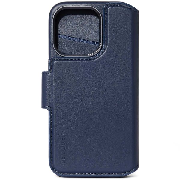 Decoded Portefeuille détachable 2 en 1 en cuir iPhone 15 Pro Max - Bleu foncé