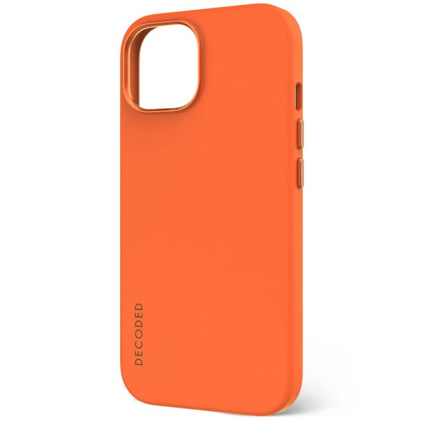 Decoded Coque en silicone MagSafe iPhone 15 - Orange