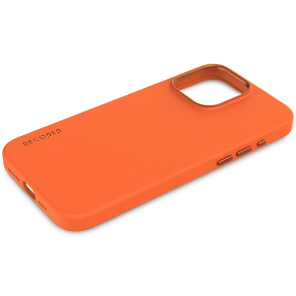 Decoded Coque en silicone MagSafe iPhone 15 Pro Max - Orange