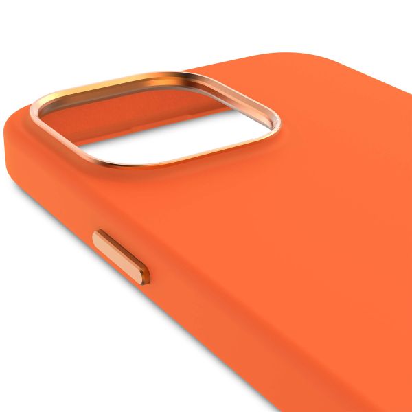 Decoded Coque en silicone MagSafe iPhone 15 Pro Max - Orange