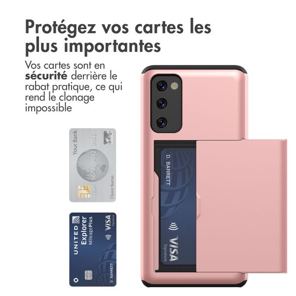 imoshion Coque arrière avec porte-cartes Samsung Galaxy S20 FE - Rose Dorée