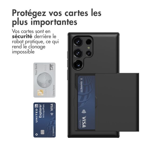 iMoshion Coque arrière avec porte-cartes Samsung Galaxy S23 Ultra - Noir