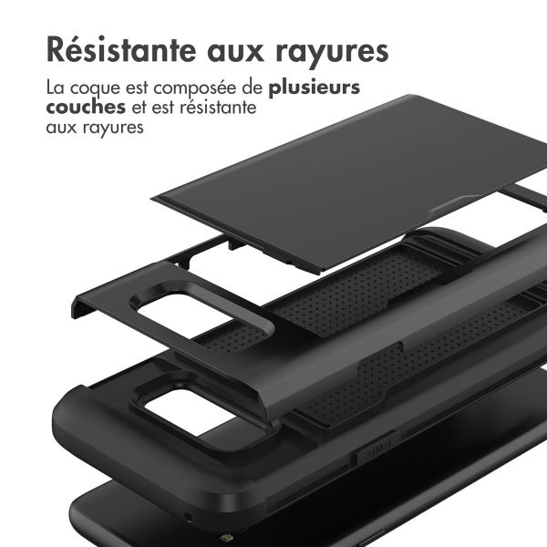 iMoshion Coque arrière avec porte-cartes Samsung Galaxy S8 - Noir