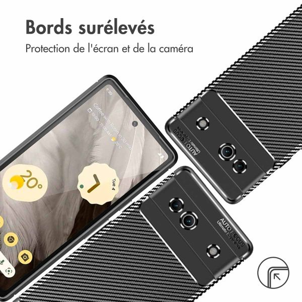 imoshion Coque silicone Carbon Google Pixel 7a - Noir