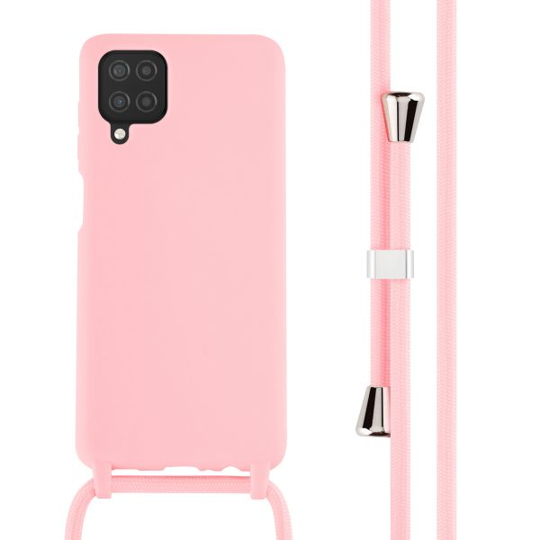 iMoshion ﻿Coque en silicone avec cordon Samsung Galaxy A12 - Rose