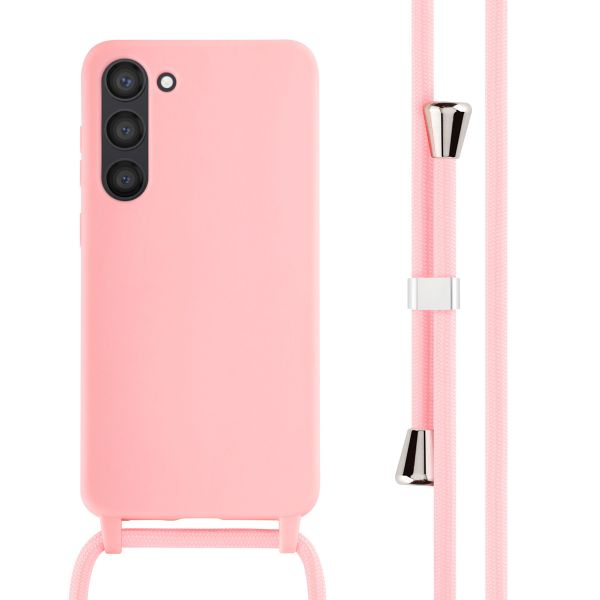 imoshion ﻿Coque en silicone avec cordon Samsung Galaxy S23 Plus - Rose