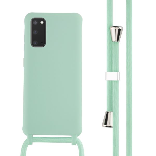 iMoshion ﻿Coque en silicone avec cordon Samsung Galaxy S20 - Menthe verte