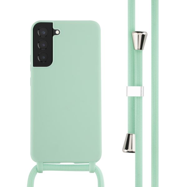 imoshion ﻿Coque en silicone avec cordon Samsung Galaxy S22 Plus - Menthe verte