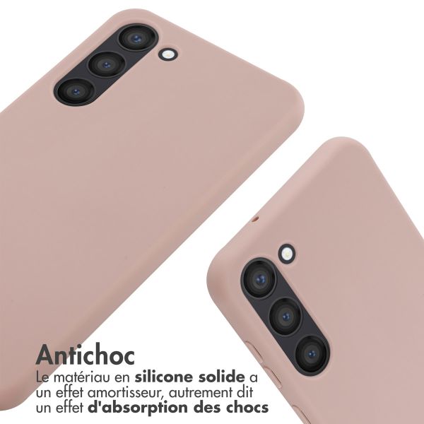 iMoshion ﻿Coque en silicone avec cordon Samsung Galaxy S23 Plus - Sand Pink