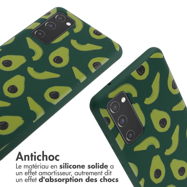 imoshion Coque design en silicone avec cordon Samsung Galaxy S20 FE - Avocado Green