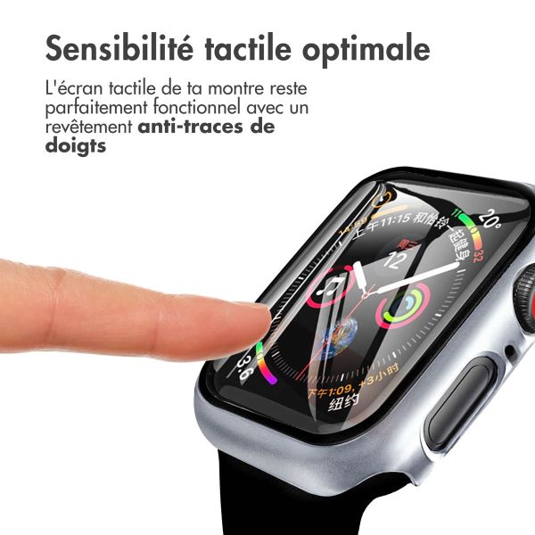 imoshion Coque rigide à couverture complète Apple Watch Series 4 / 5 / 6 / SE - 40 mm - Argent