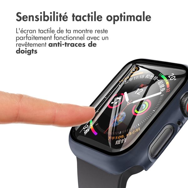 imoshion Coque rigide à couverture complète Apple Watch Series 4 / 5 / 6 / SE - 40 mm - Bleu foncé