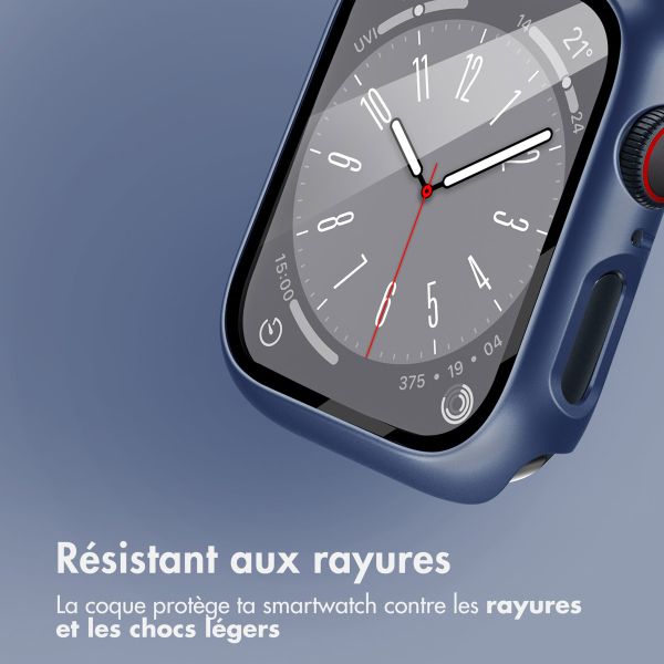 imoshion Coque rigide à couverture complète Apple Watch Series 4 / 5 / 6 / SE - 40 mm - Bleu foncé