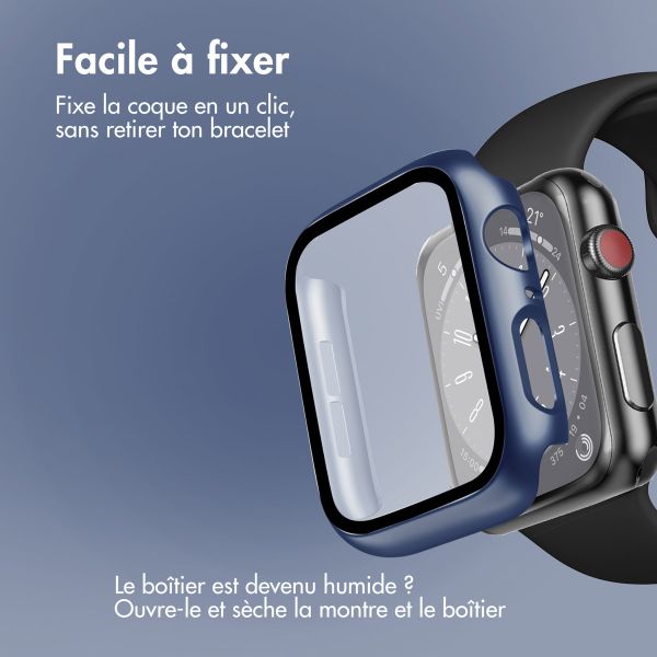 imoshion Coque rigide à couverture complète Apple Watch Series 4 / 5 / 6 / SE - 40 mm - Bleu foncé