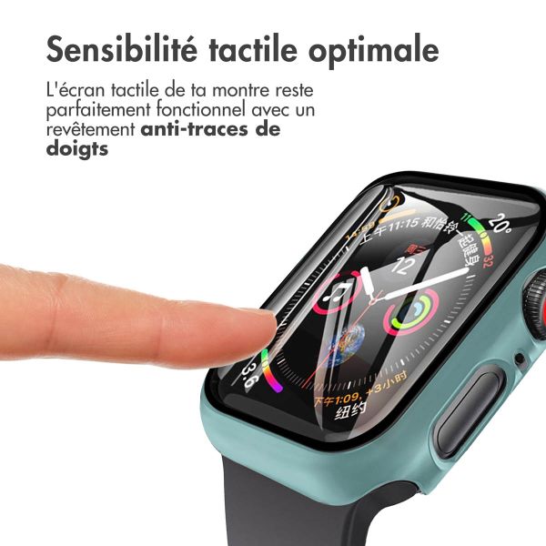 imoshion Coque rigide à couverture complète Apple Watch Series 4 / 5 / 6 / SE - 40 mm - Vert foncé