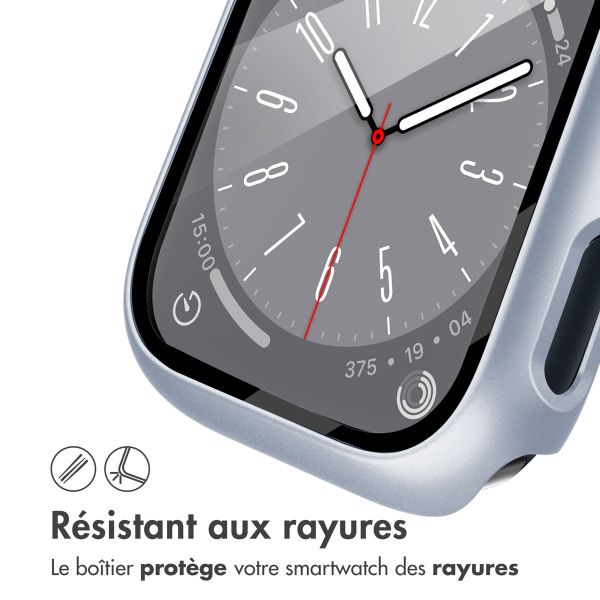 imoshion Coque rigide à couverture complète Apple Watch Series 7 / 8 / 9 - 45 mm - Argent