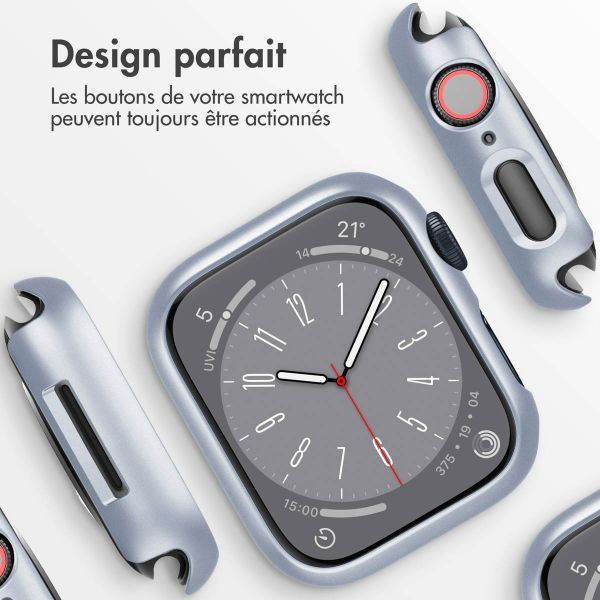 iMoshion Coque rigide à couverture complète Apple Watch Series 7 / 8 / 9 - 45 mm - Argent