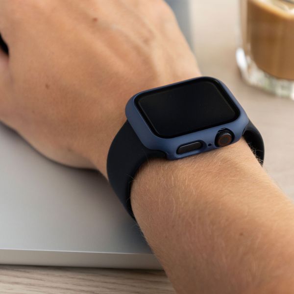 imoshion Coque rigide à couverture complète Apple Watch Series 7 / 8 / 9 - 45 mm - Bleu foncé