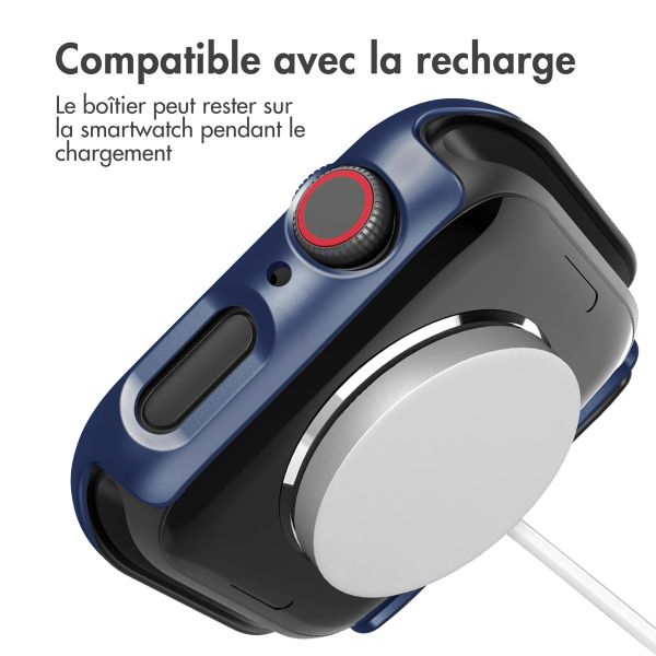 imoshion Coque rigide à couverture complète Apple Watch Series 7 / 8 / 9 - 45 mm - Bleu foncé