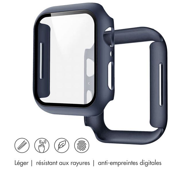 imoshion Coque rigide à couverture complète Apple Watch Series 7 / 8 / 9 - 45 mm - Bleu foncé