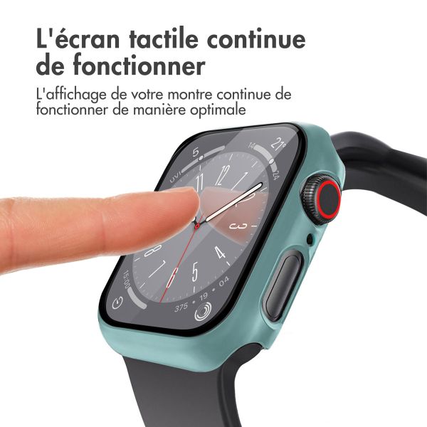 imoshion Coque rigide à couverture complète Apple Watch Series 7 / 8 / 9 - 45 mm - Vert foncé