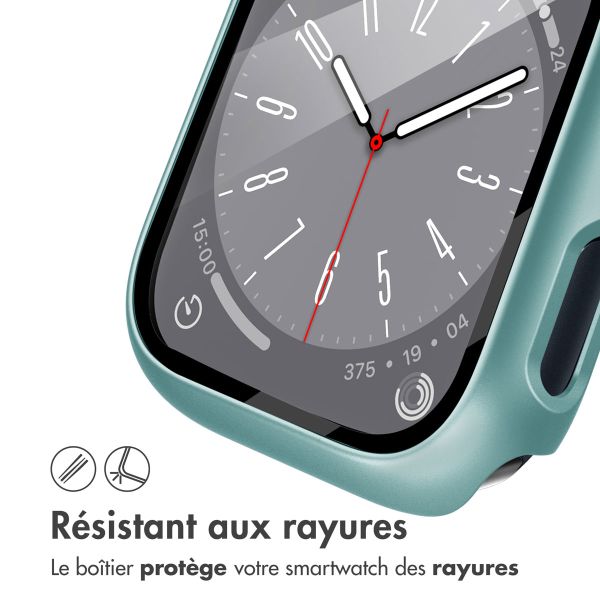 imoshion Coque rigide à couverture complète Apple Watch Series 7 / 8 / 9 - 45 mm - Vert foncé