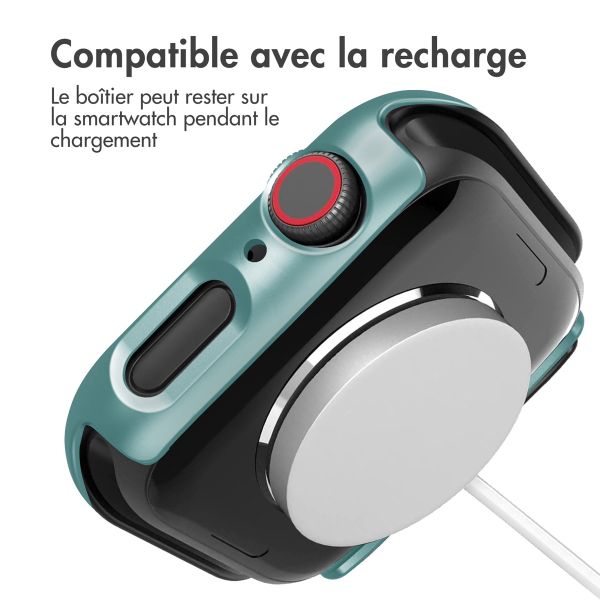 imoshion Coque rigide à couverture complète Apple Watch Series 7 / 8 / 9 - 45 mm - Vert foncé