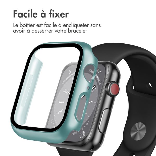 imoshion Coque rigide à couverture complète Apple Watch Series 7 / 8 / 9 - 45 mm - Vert foncé