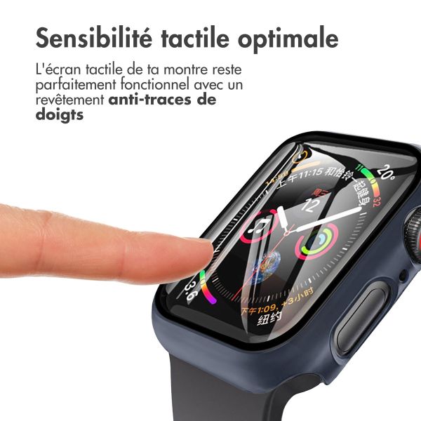 imoshion Coque rigide à couverture complète Apple Watch Series 7 / 8 / 9 - 41 mm - Bleu foncé