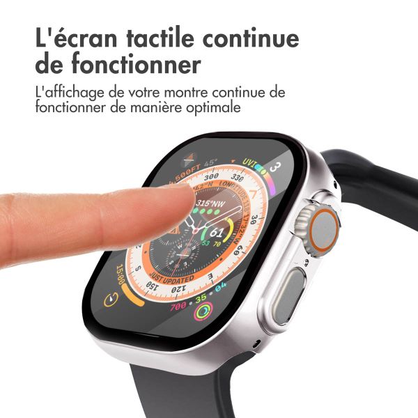 imoshion Coque rigide à couverture complète Apple Watch Ultra / Ultra 2 - 49 mm - Titanium