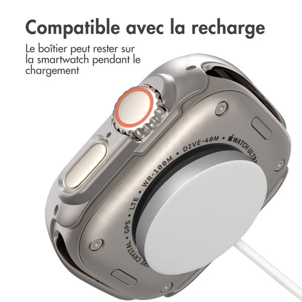 imoshion Coque rigide à couverture complète Apple Watch Ultra / Ultra 2 - 49 mm - Titanium